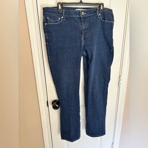 Levi's Women's Straight Leg Jeans - Deep Indigo Blue